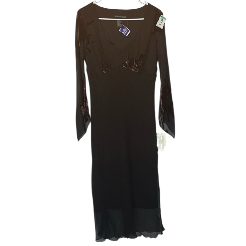 Jonathan Martin Studio Elegant Black Evening Dress Sz. 10 Silk